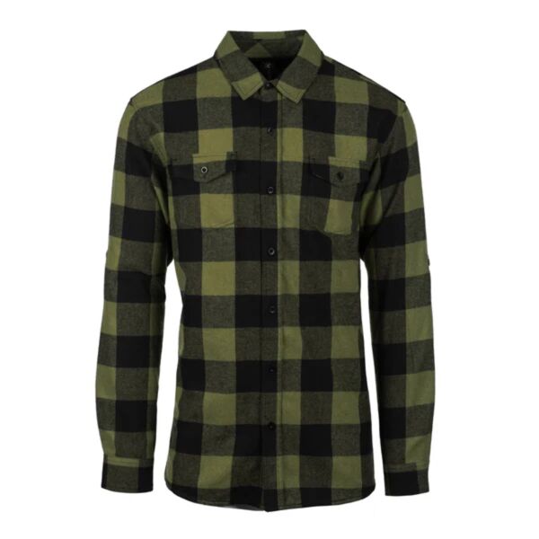 MENS L/S Y/D PLAID FLANNEL SHIRT Thumbnail