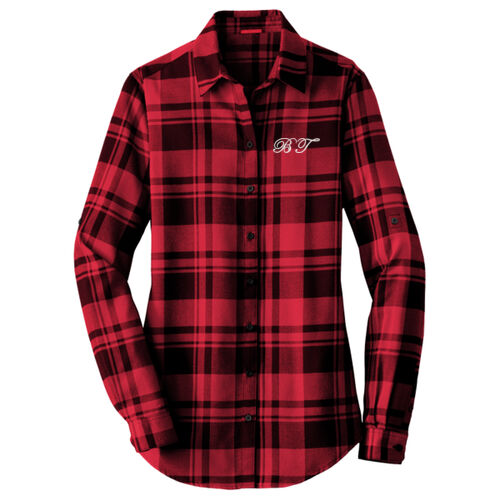 Ladies' Plaid Flannel Tunic Thumbnail