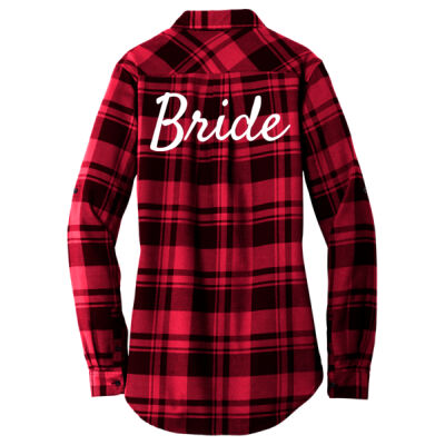 Ladies Plaid Flannel Tunic Thumbnail