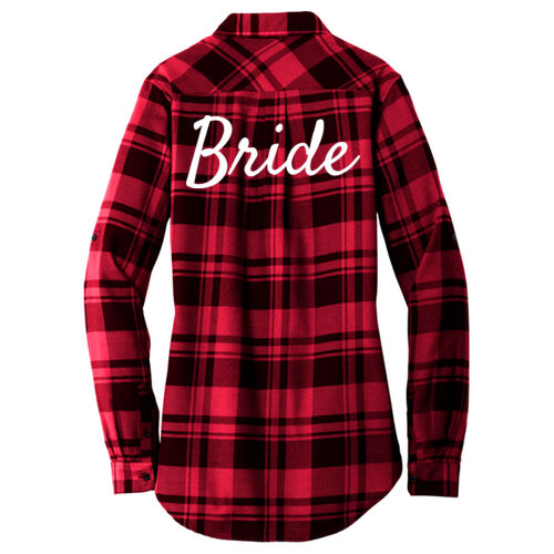 Ladies Plaid Flannel Tunic Thumbnail
