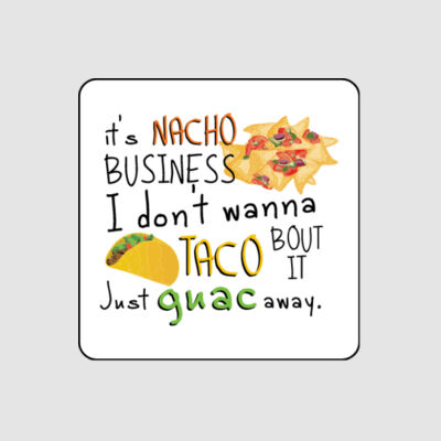 Sticker - 4" x 4" Square (Nacho Business) Thumbnail