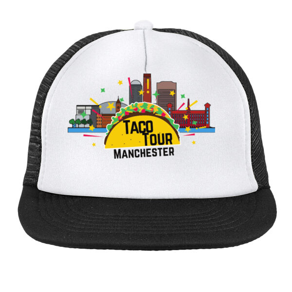 Flat Bill Snapback Trucker Cap (Light) Thumbnail