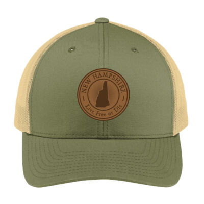 New Hampshire Circle Patch Hat Live Free or Die Thumbnail