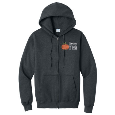 Unisex Zip-up Hoodie (Pumpkinfest - White Text) Thumbnail